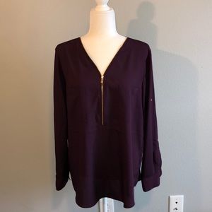 🔥HP!!🔥Calvin Klein Purple Blouse